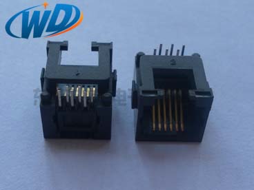 沉板DIP超小型RJ11電話(huà)插座 6P6C 板下高度3.0mm
